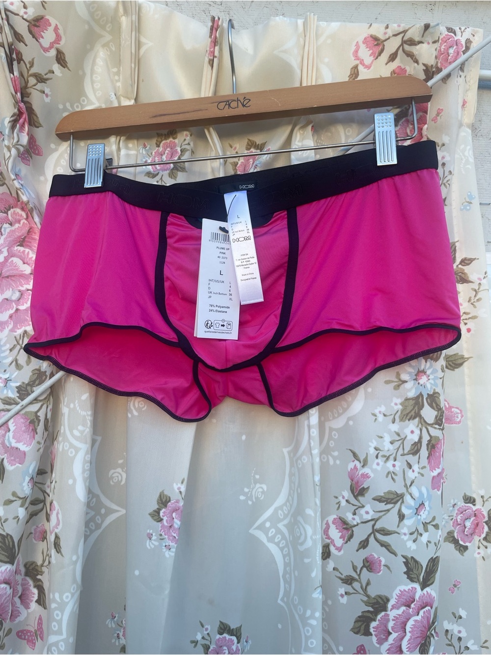 BOXERBRIEF Women’s Hot Pink Boxer Brief with Black Trim